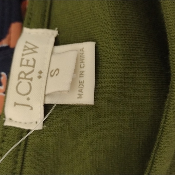 J. CREW green attached wrap dress tank size small - Picture 5 of 6